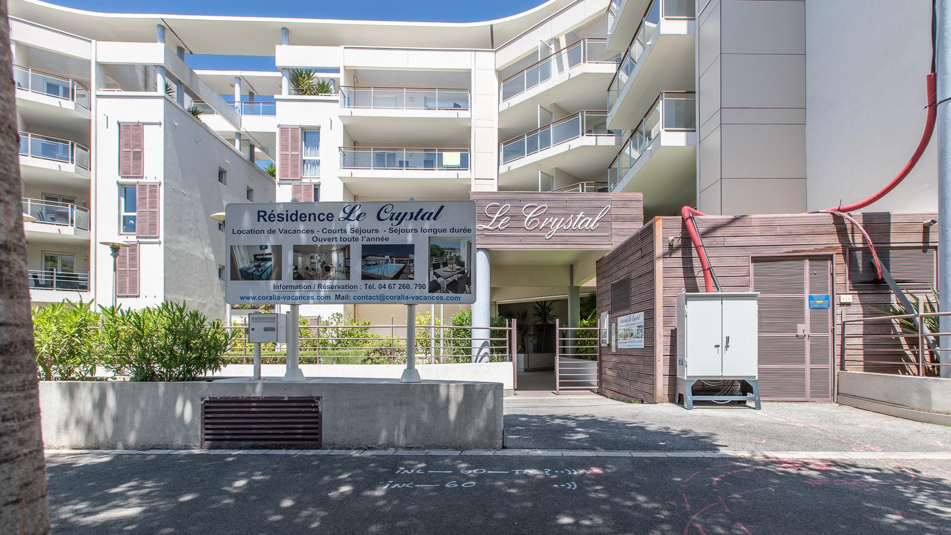 Vacanceole - Residence Le Crystal Cagnes-sur-Mer Ngoại thất bức ảnh